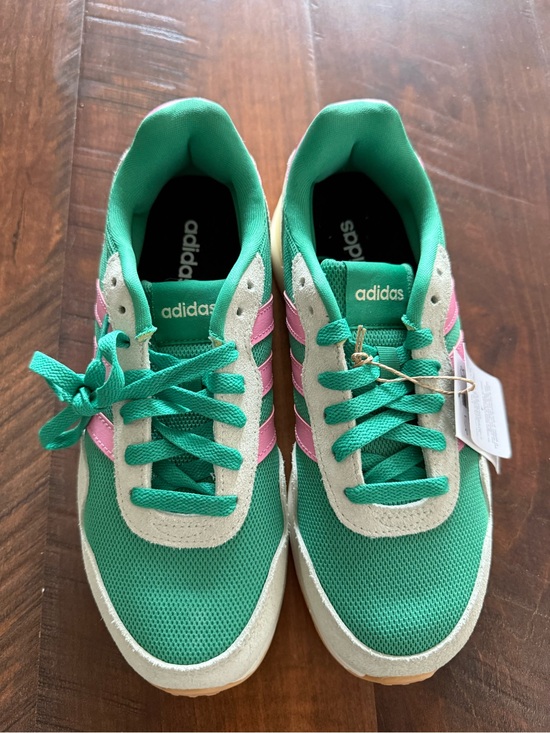 adidas Shoes - adidas Mint Green and Pink RUN 60s Casual Trainers
